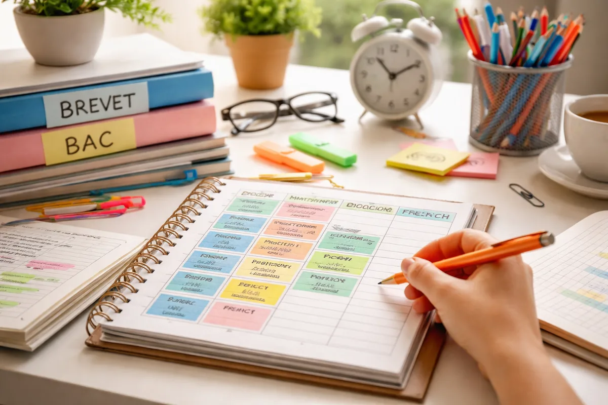 Comment optimiser ses révisions pour le Bac et le Brevet avec un planning adapté