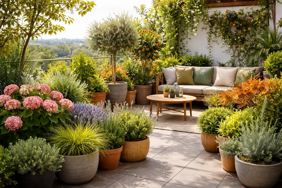 Comment choisir les plantes adaptées à un jardin en terrasse toute saison